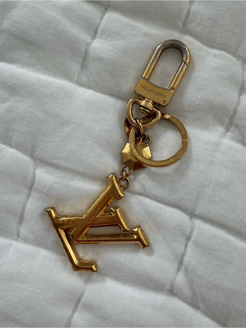Louis Vuitton Gold-tone LV Monogram Key Charm - Picture 2 of 6